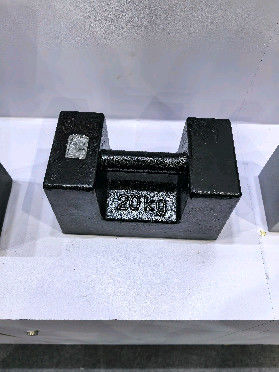 Poids en fonte grise de 20 kg (de qualité M1/M2) pour les essais de stabilité des grues et la vérification de la sécurité des ascenseurs