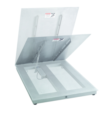 PFA579lift-DS1500A Balance de sol industrielle robuste avec plateau de charge pliable pour un rangement facile