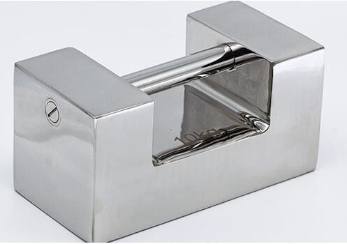 Poids du bloc d'essai en barre rectangulaire en acier inoxydable avec balance de poids de polissage en miroir